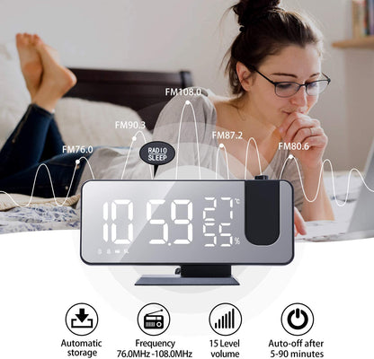 LED Digital Alarm Clock &amp; Charger