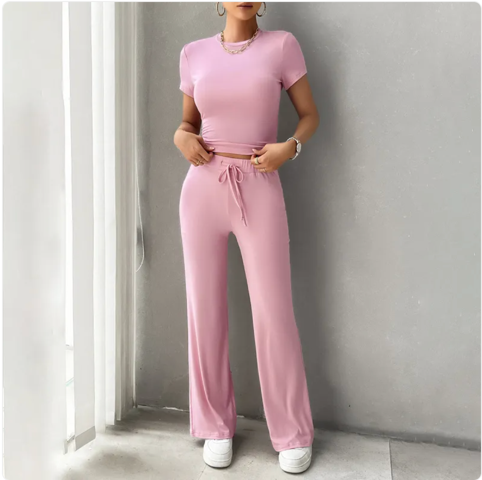 Chic Urban Round Neck Set