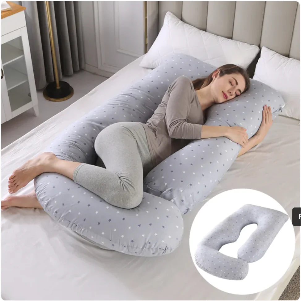 J-Shaped Pregnancy Support Pillow