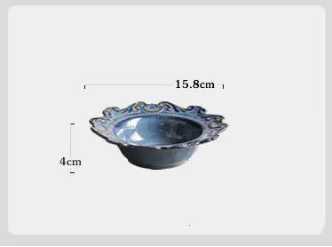 Creative Baroque European Tableware Set (Dinner Plates &amp; Bowls)