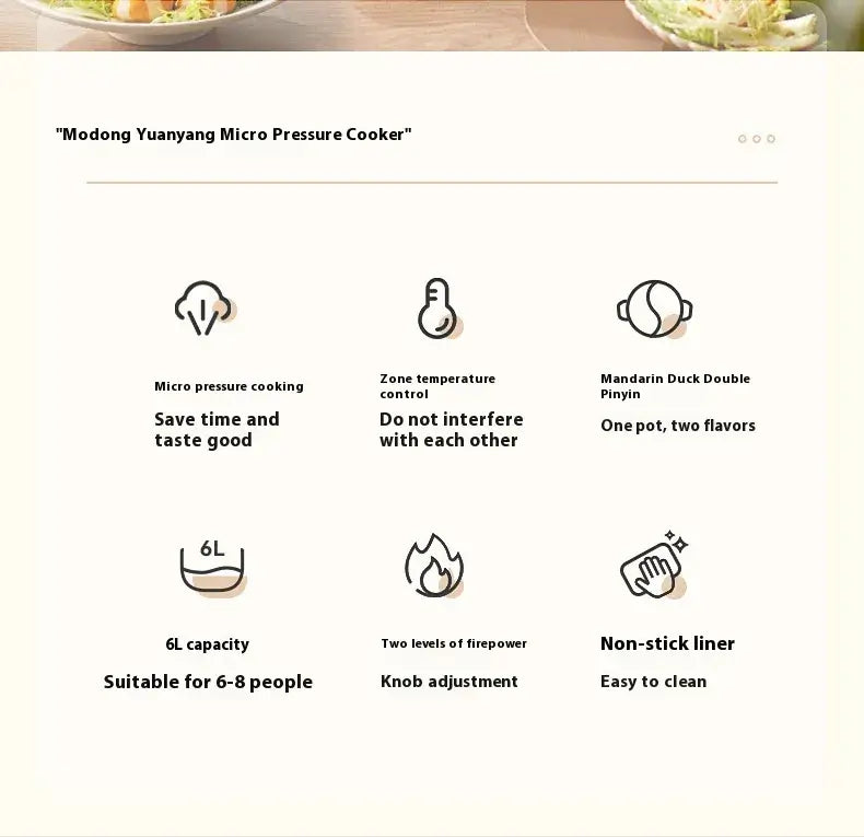 Modong Dual-Taste Electric Pot