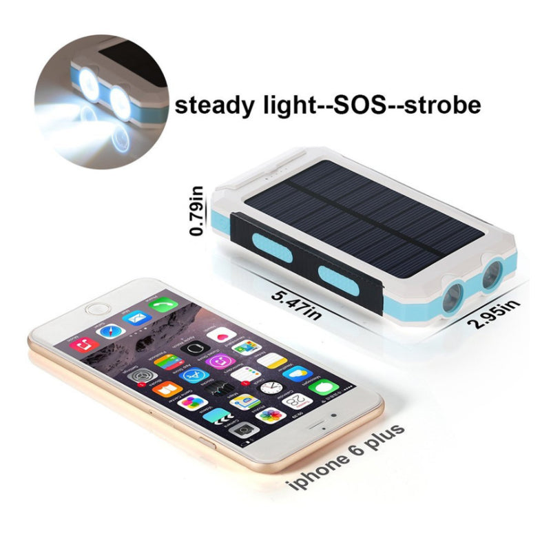 MegaCharge 20k mAh Rugged Solar Power Bank ChicCharm