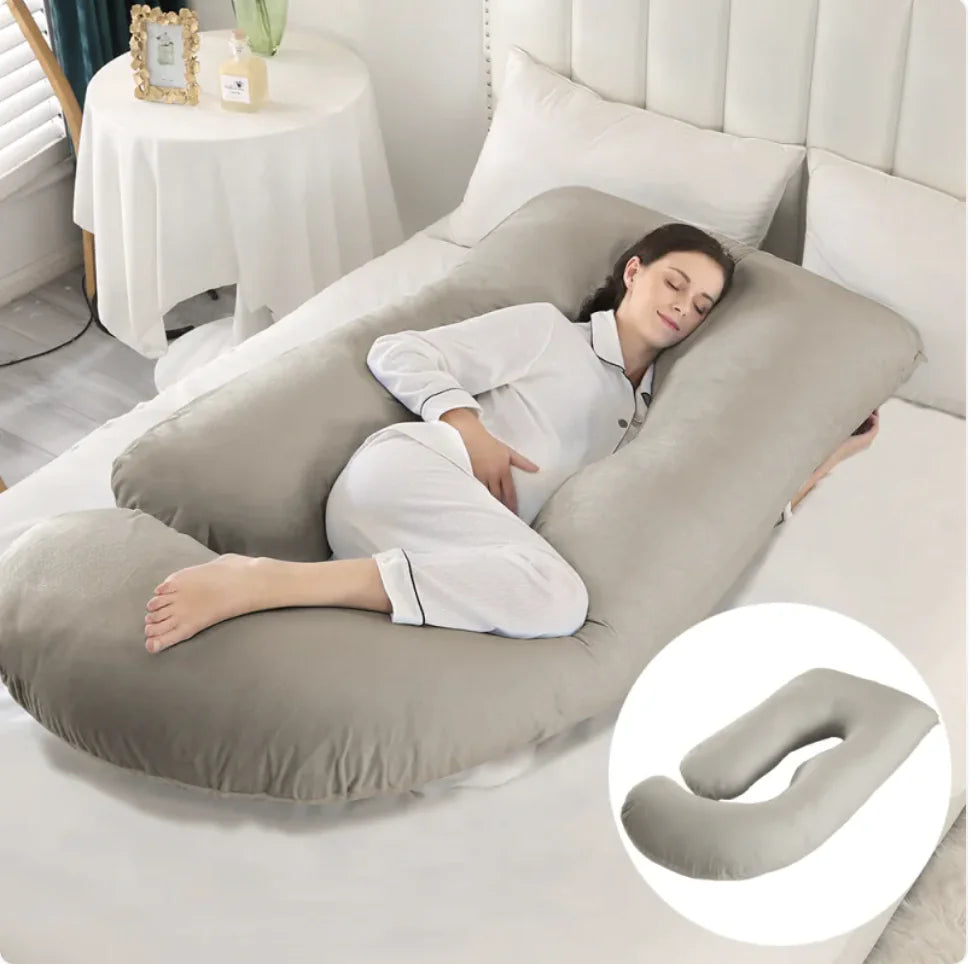 J-Shaped Pregnancy Support Pillow