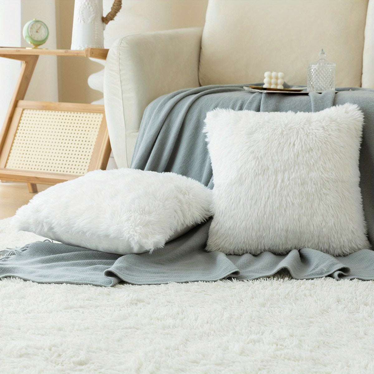 Chic Plush Cushion Covers