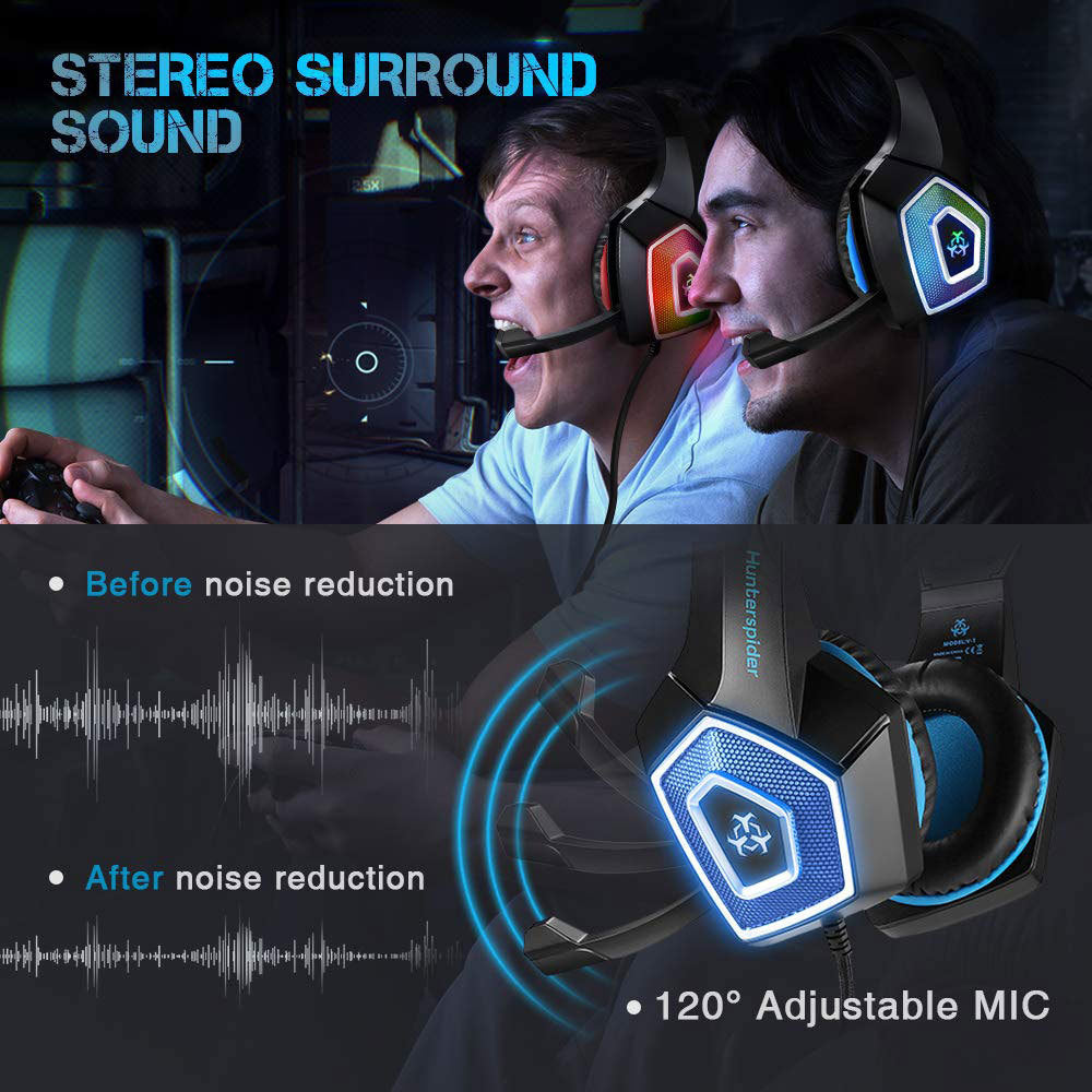 RGB Elite Gaming Headset with LED Effects