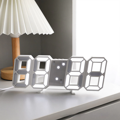 3D LED Digital Wall Clock with USB