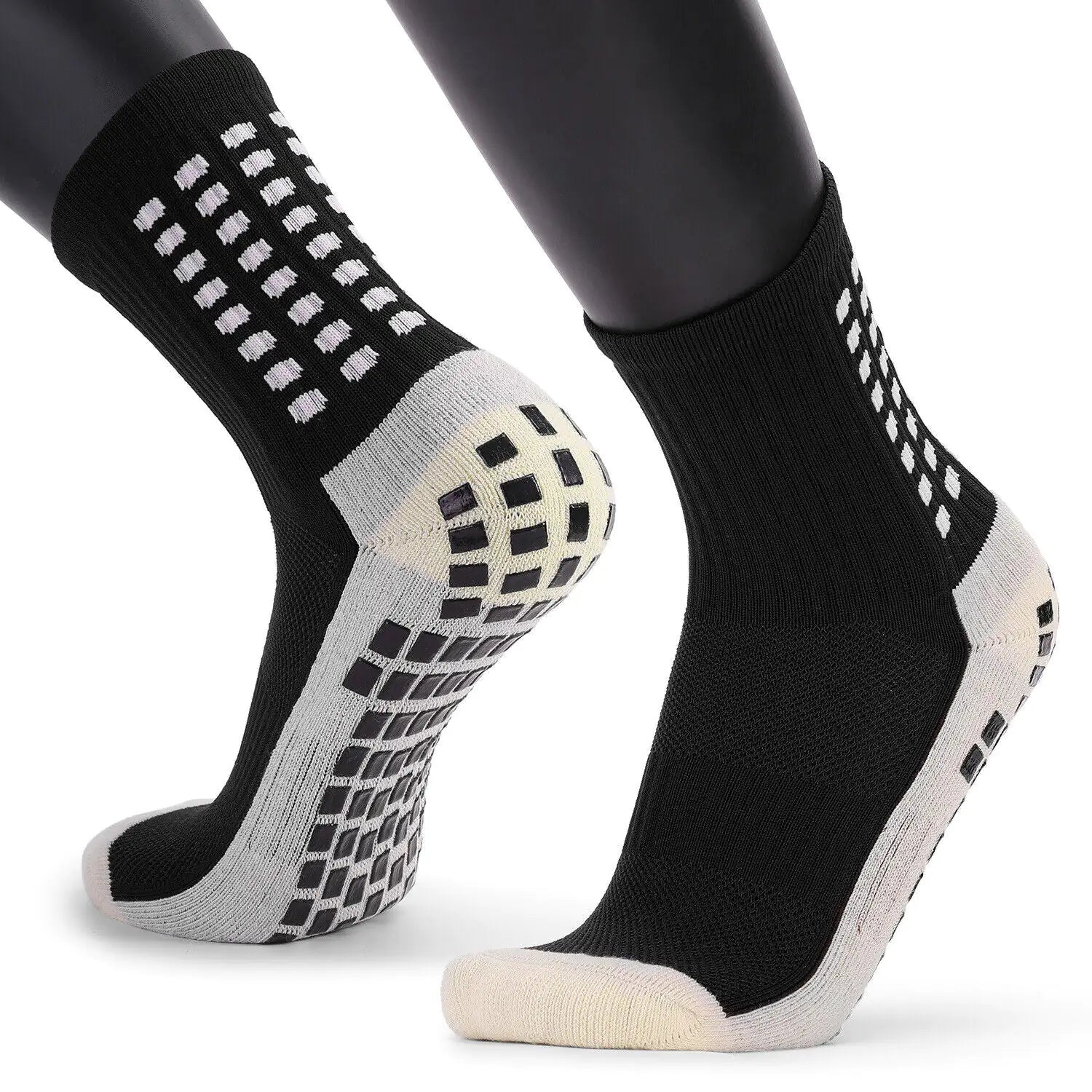3-Pack Premium Sports Grip Socks for Soccer, Basketball &amp; Football