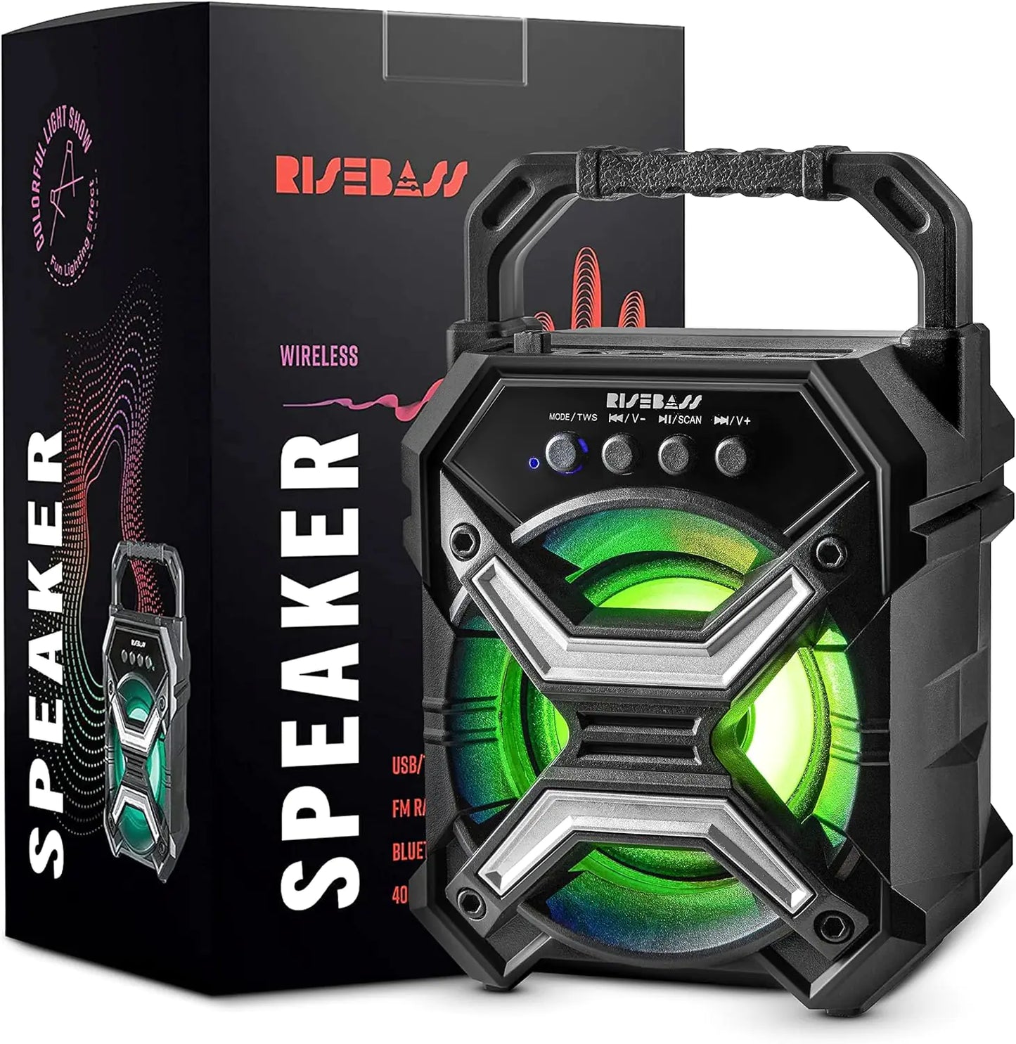 Compact Party Bluetooth Speaker with LED Effects