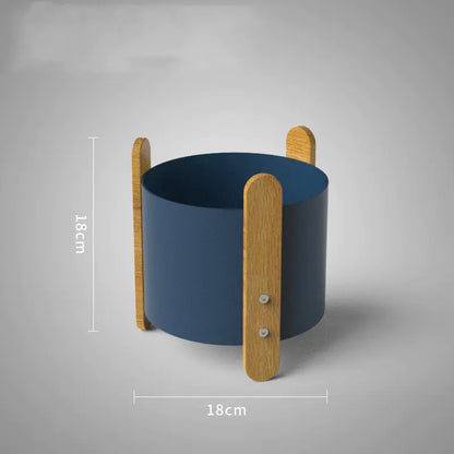 Nordic Iron Planter with Creative Minimalist Design