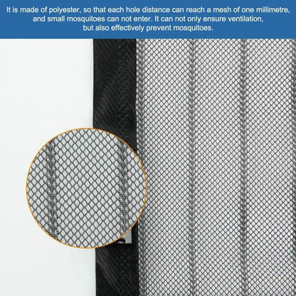 Magnetic Mesh Screen Door - Durable, Hands-Free Bug Barrier