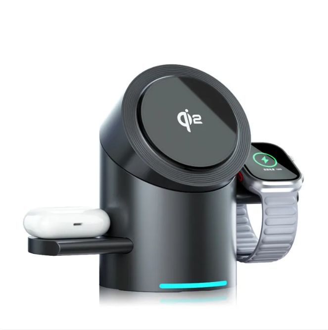 Tri-Device Magnetic Fast Charger Stand