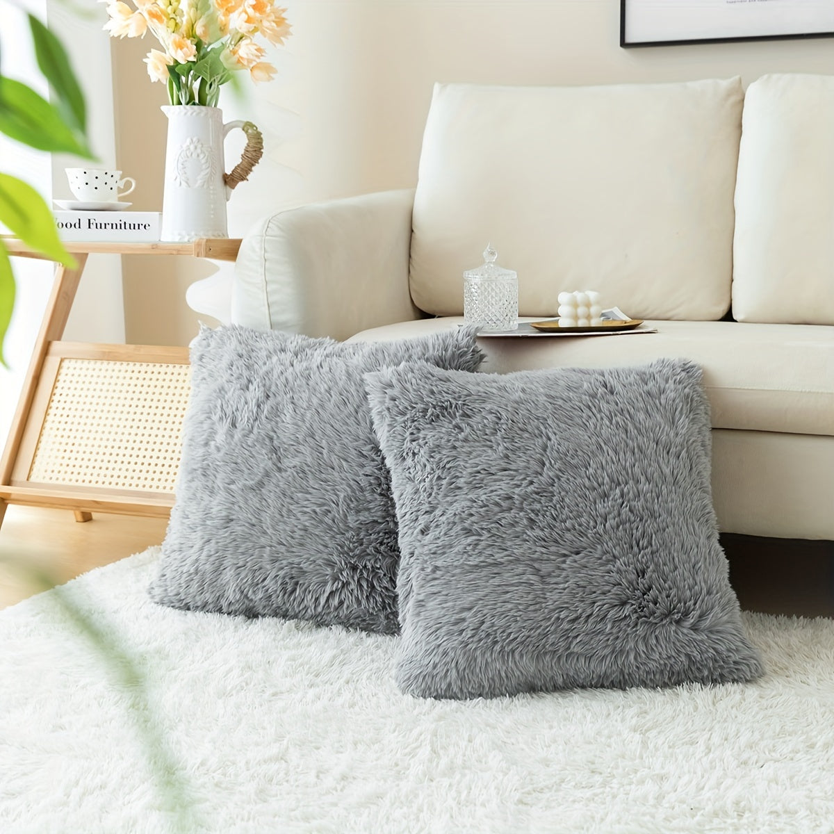 Chic Plush Cushion Covers