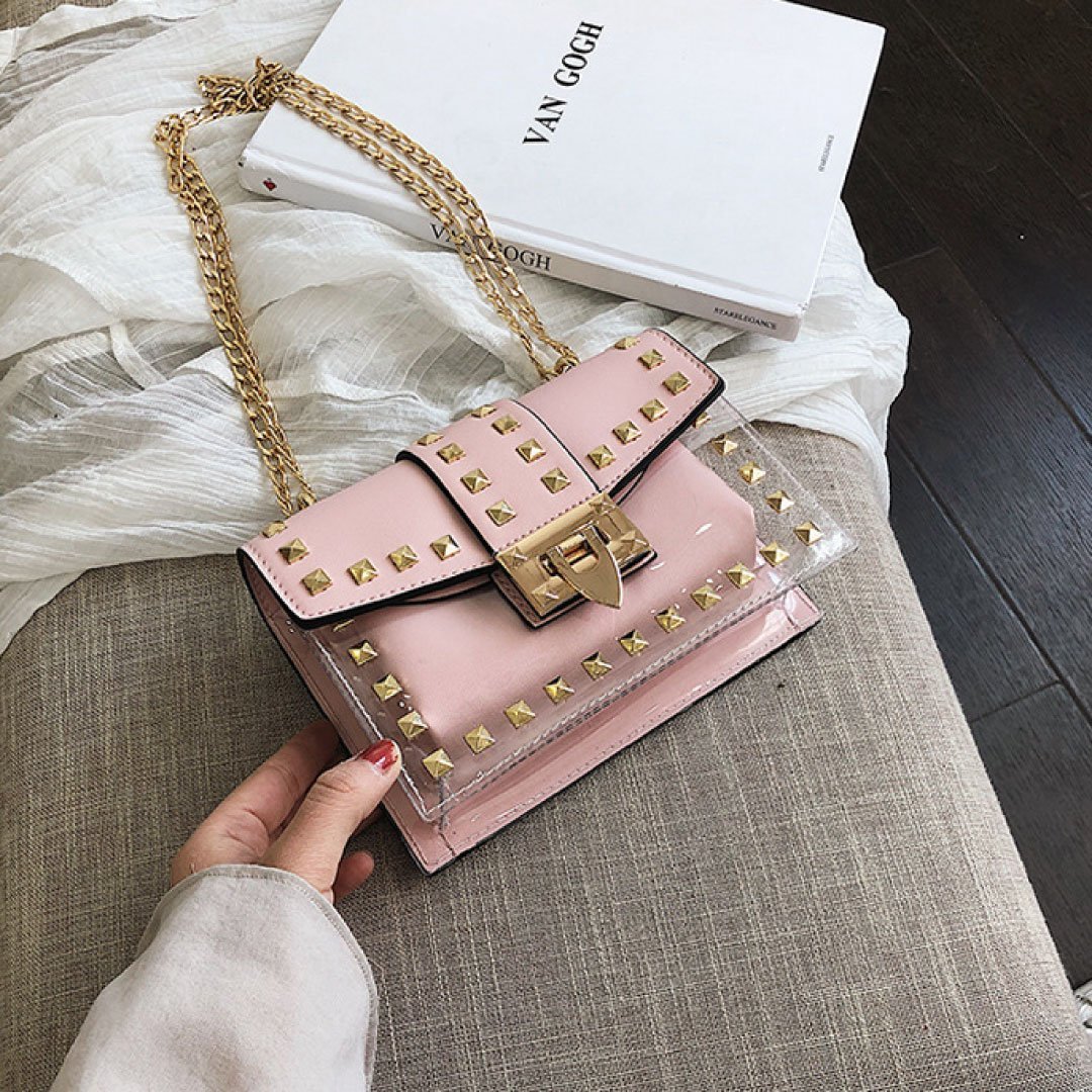 Betty Shoulder Bag -Clear/Rose ChicCharm