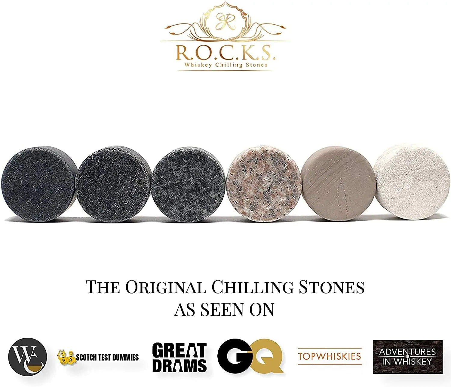 Elite Whiskey Essentials - Stones &amp; Crystal Glass