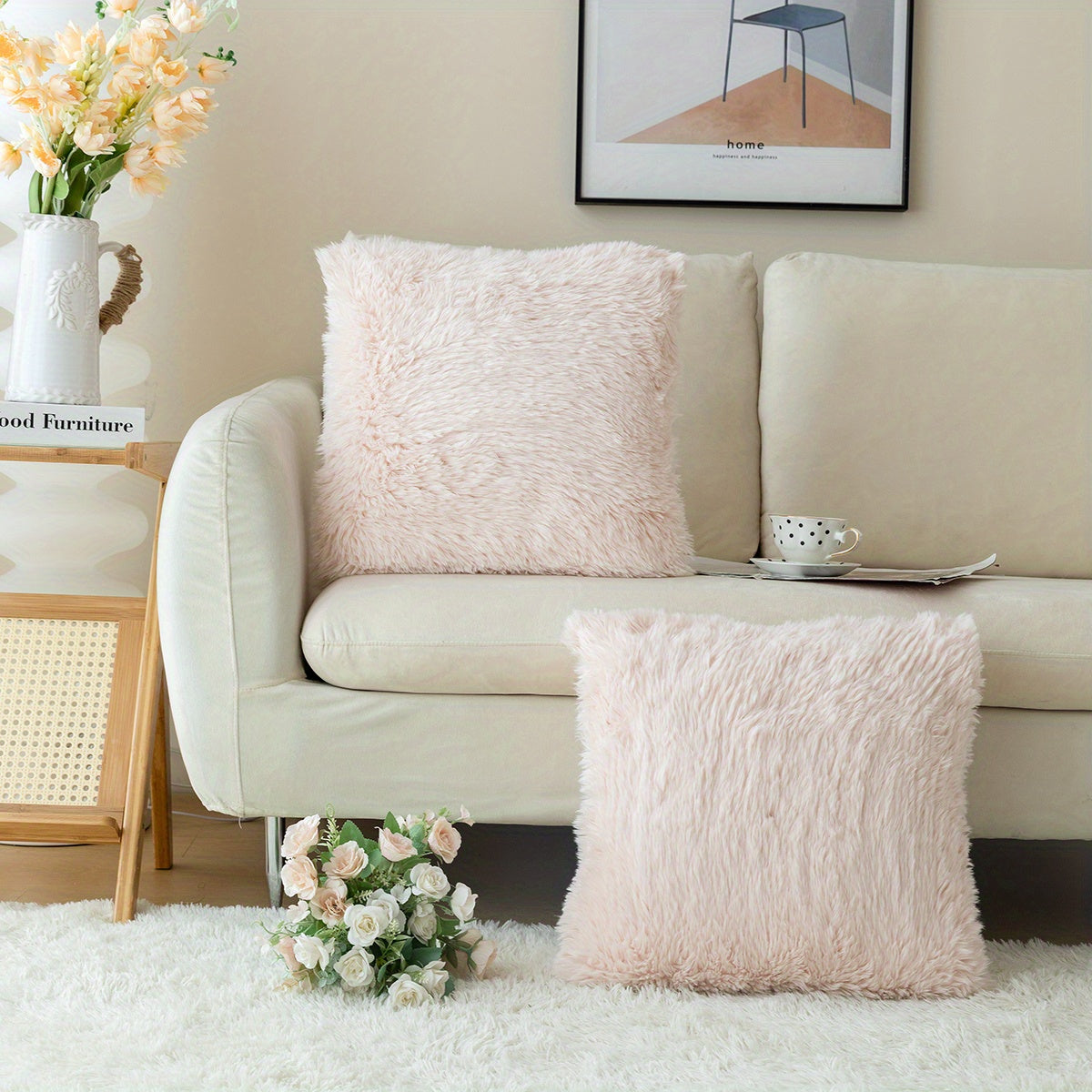 Chic Plush Cushion Covers