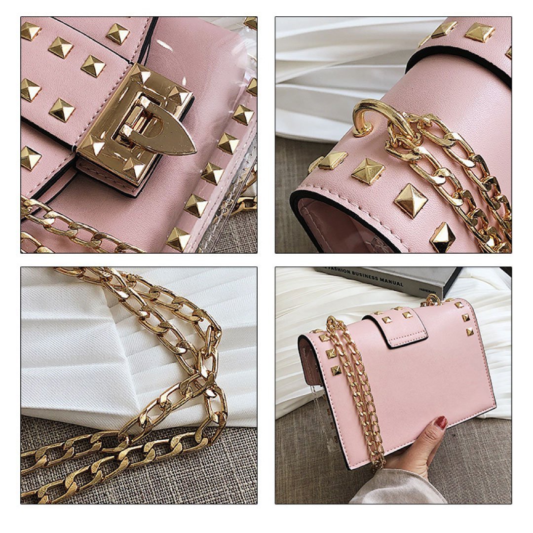 Betty Shoulder Bag -Clear/Rose ChicCharm