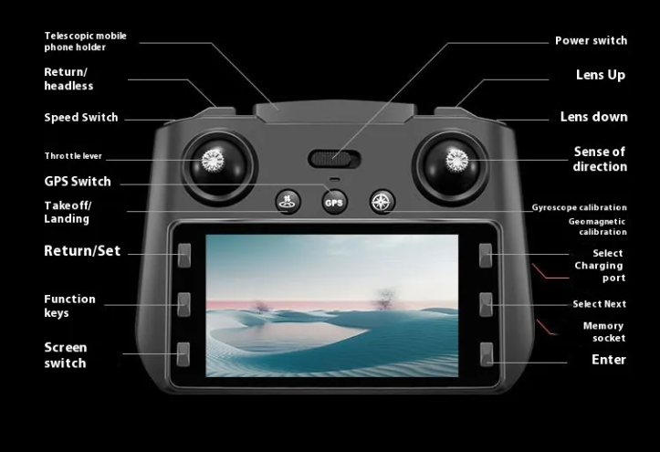 GPS Smart Drone with HD Camera &amp; Collision Avoidance