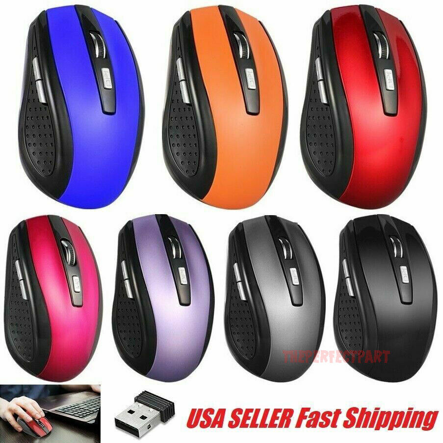 2.4GHz Cordless Optical Mouse with USB Receiver for PC