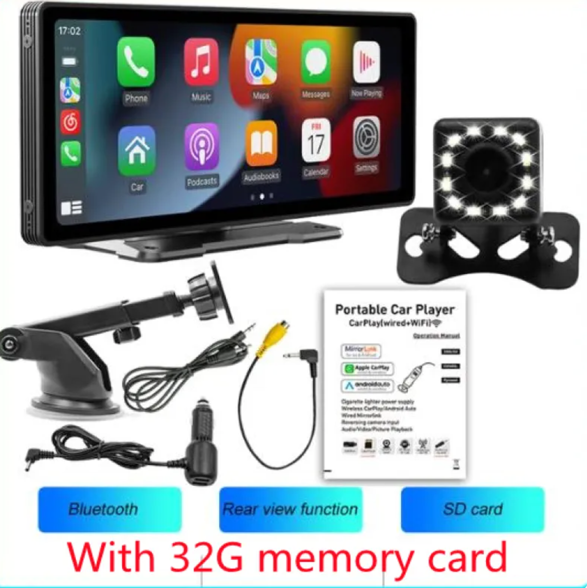 Compact Travel Car MP5 Player