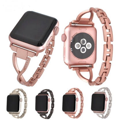 Diamond X-Link Stainless Apple Watch Strap