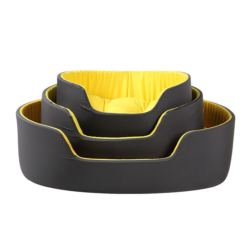 All-Season Comfort Pet Bed with Easy-Clean Cover