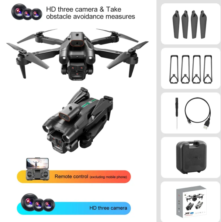 S92 Tri-Cam Quadcopter with Optical Flow