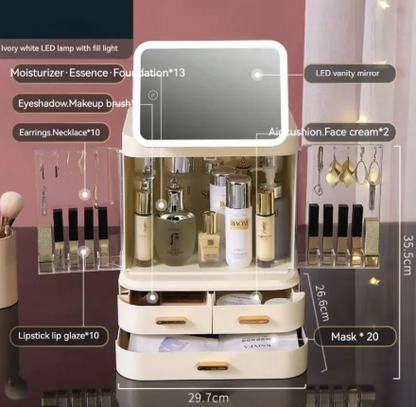Illuminated Vanity Makeup Organizer ChicCharm