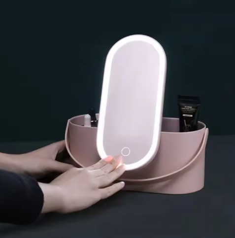 LED Illuminated Vanity Storage Mirror ChicCharm