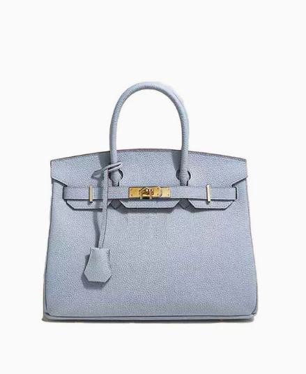 Platinum Top-Layer Cowhide Handbag