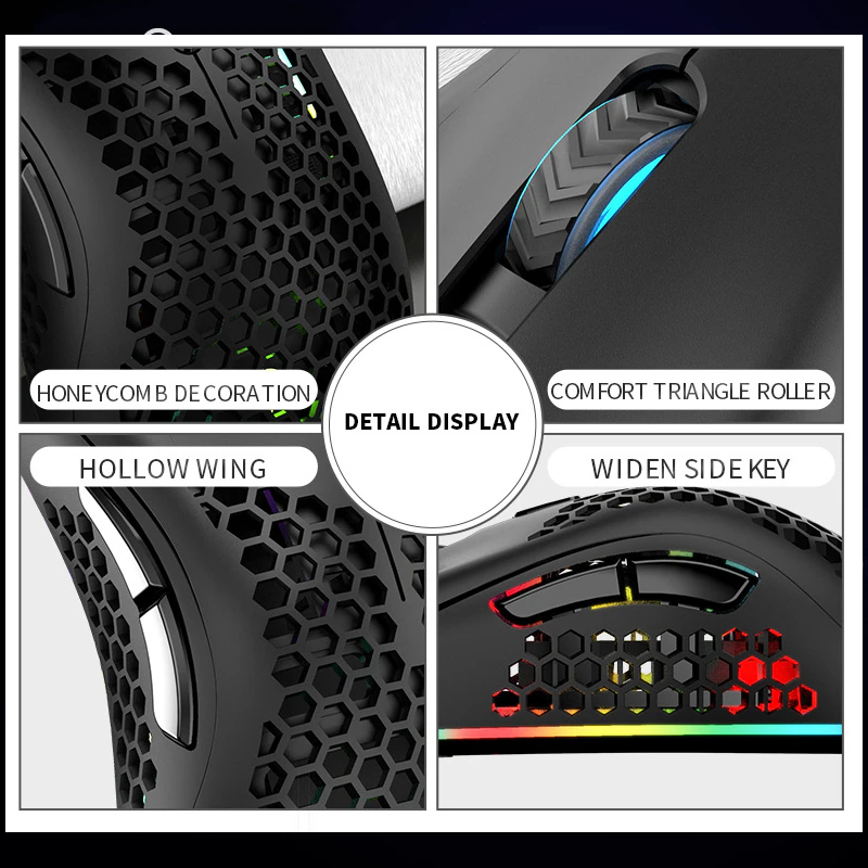 7-Color LED Backlit Wireless Gaming Mouse