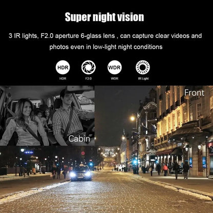 Dual Lens 1080P Car DVR &amp; Dash Cam Recorder
