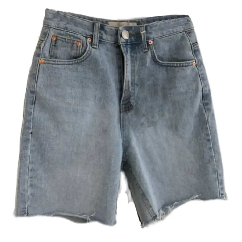 Chic Loose Five-Point Denim Shorts