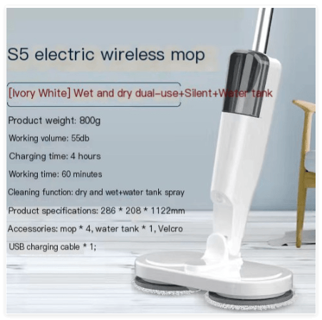 Twin Spin Electric Mop