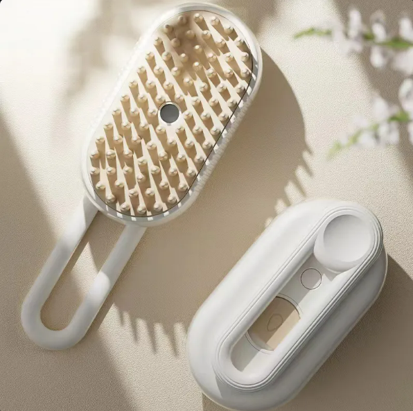 3-in-1 Pet Spa Brush with Folding Handle