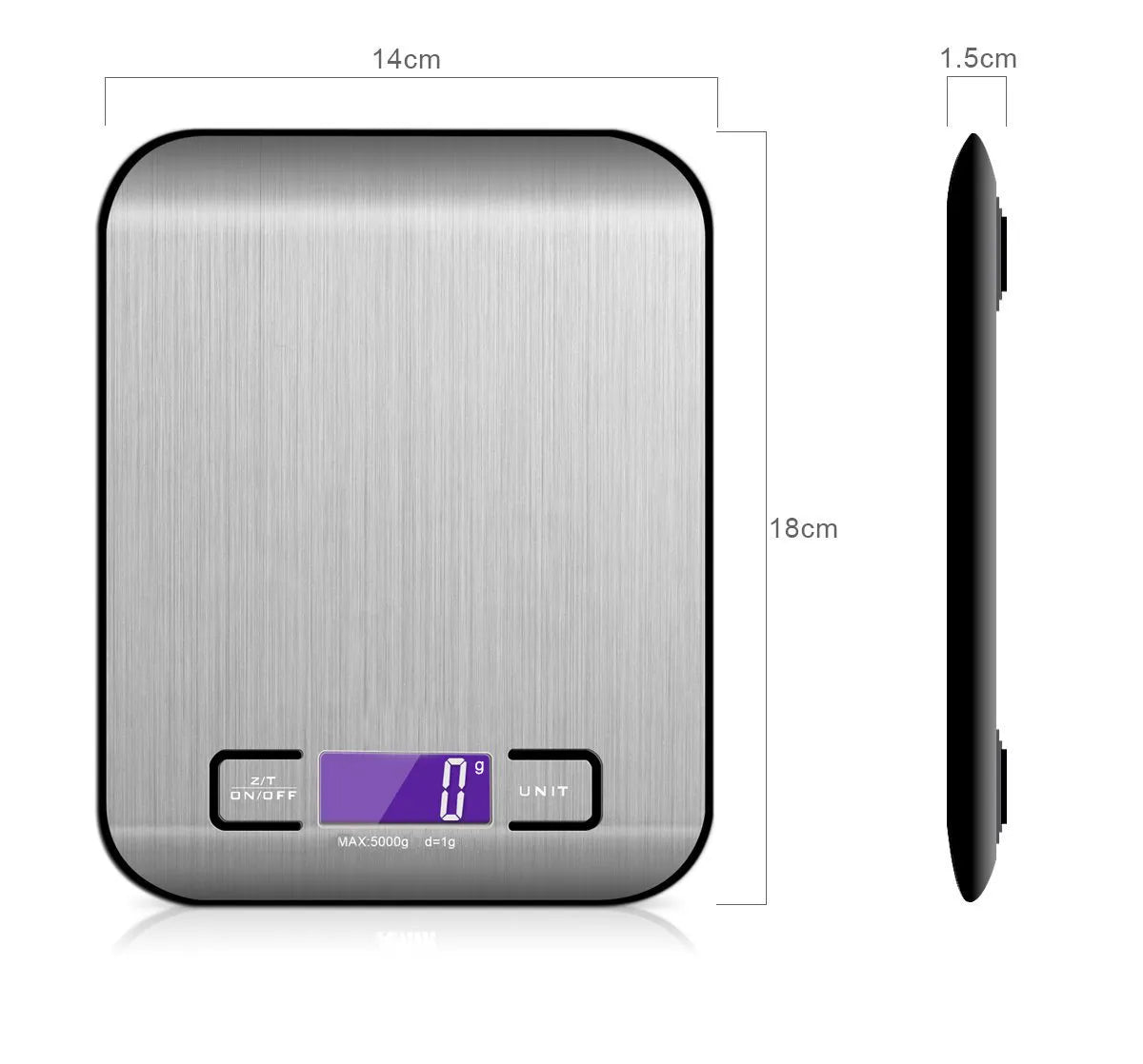 Precision Steel Rechargeable Scale