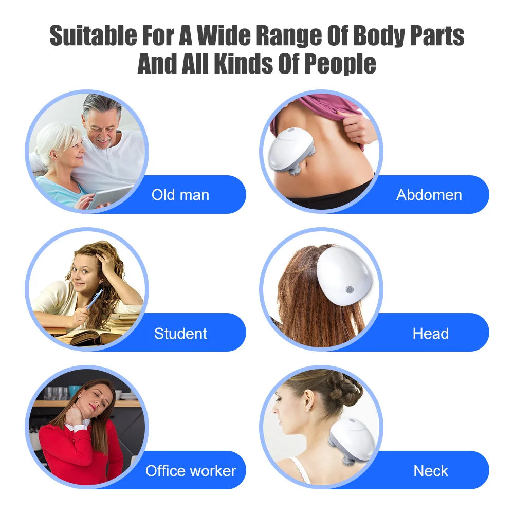 Kneading Scalp Relaxer with Vibrations