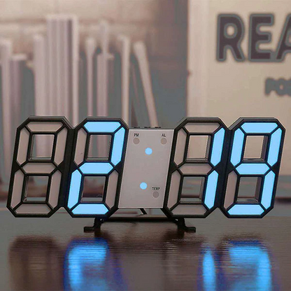 3D LED Digital Wall Clock with USB