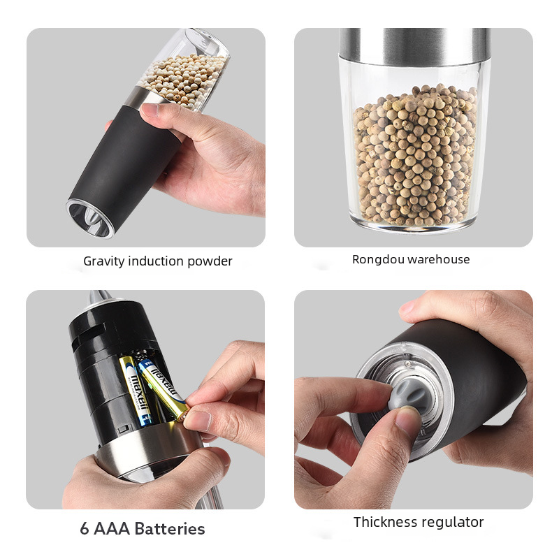 AutoSense Stainless Steel Pepper Mill