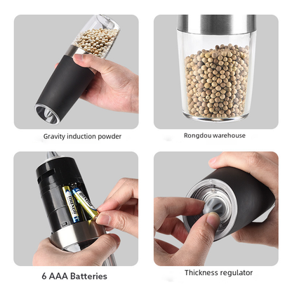 AutoSense Stainless Steel Pepper Mill