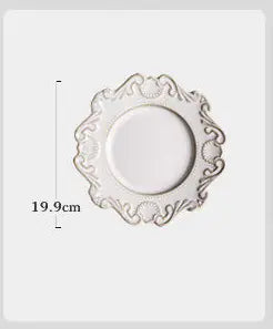 Creative Baroque European Tableware Set (Dinner Plates &amp; Bowls)