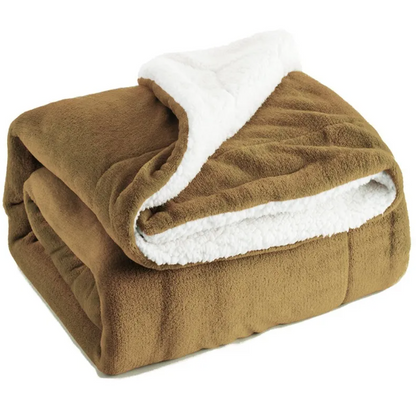Luxury Sherpa Cashmere Throw