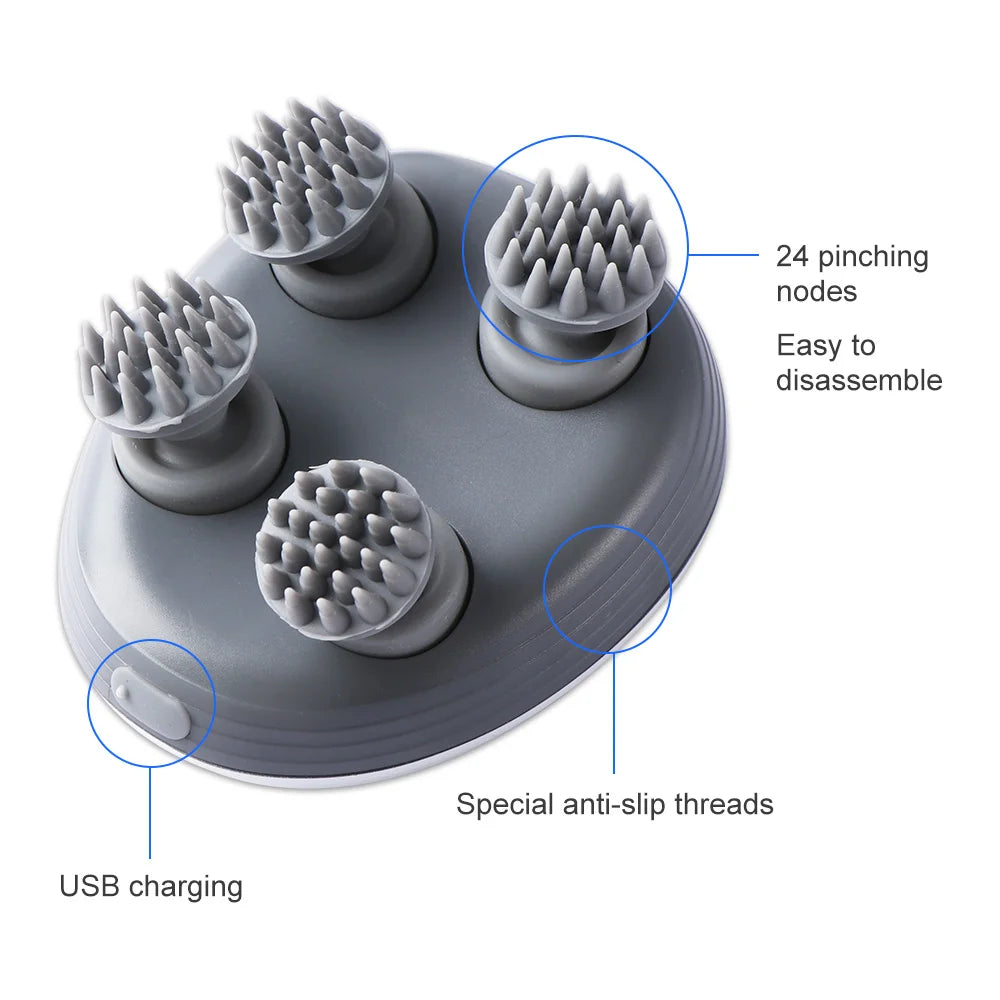 Kneading Scalp Relaxer with Vibrations