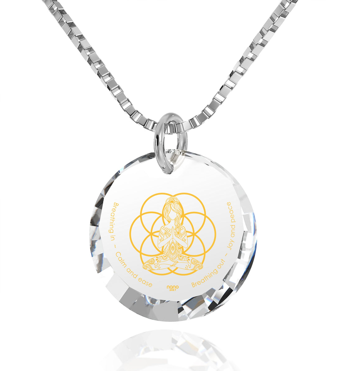 Yogi Serenity Charm necklace with mantra &
