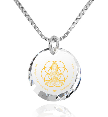 Yogi Serenity Charm necklace with mantra &