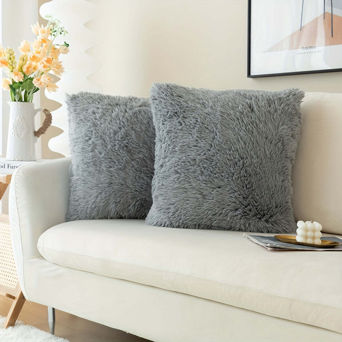 Chic Plush Cushion Covers
