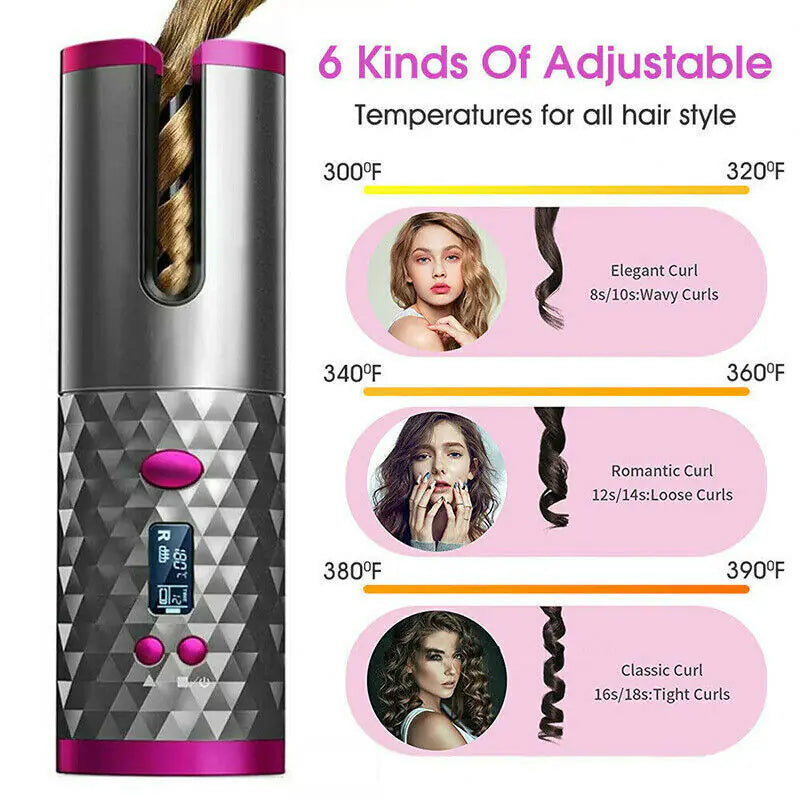 Ceramic Auto Curl Wireless Iron