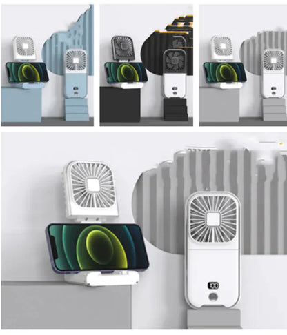 Compact Dual-Mode Travel Fan, USB Charged