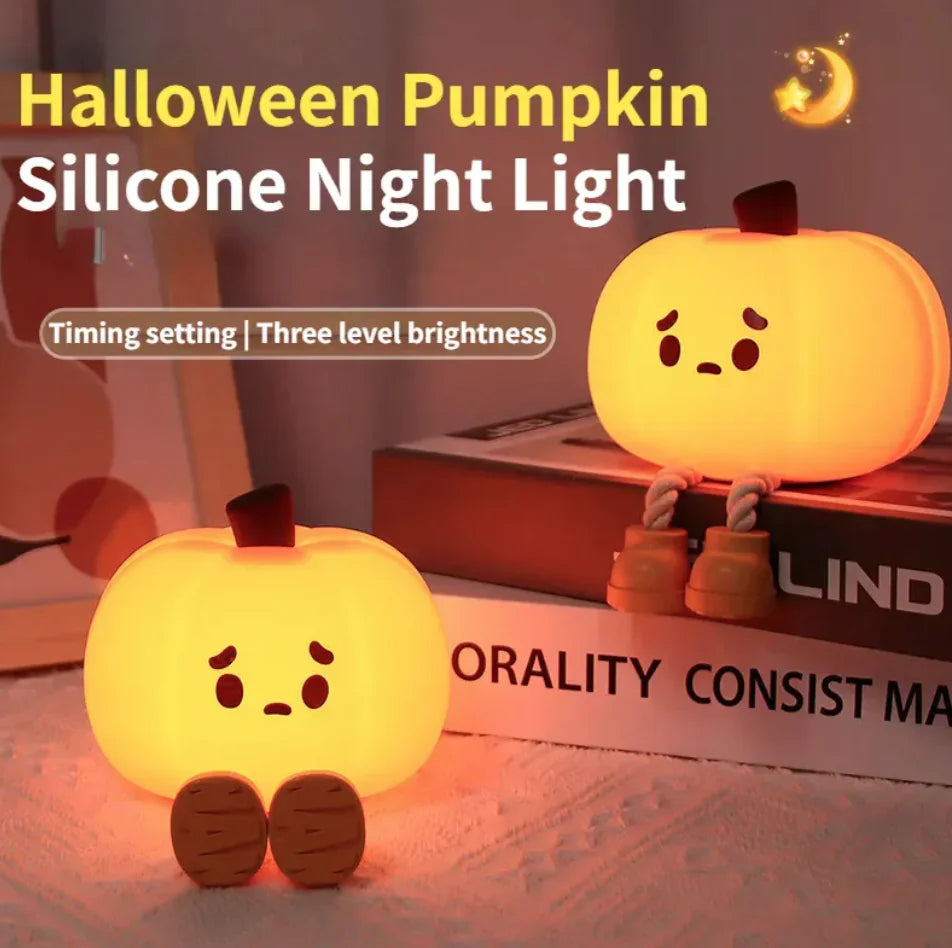 Silicone Pumpkin Spooky Light