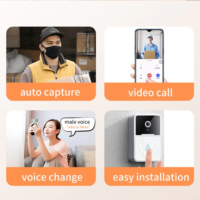 Smart WiFi Doorbell with Video Intercom