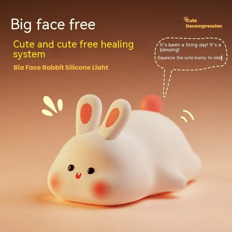 Rabbit Silicone Night Light with Touch Sensor